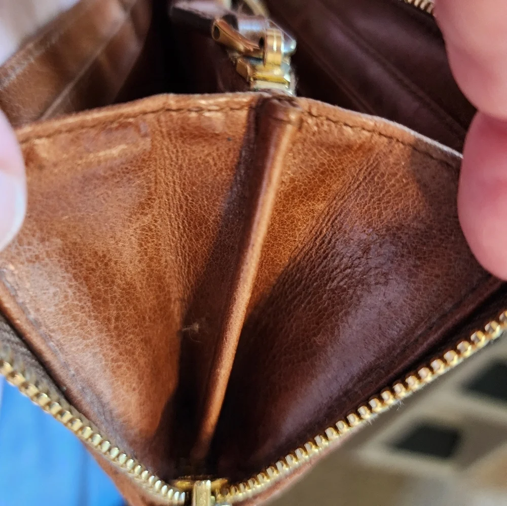 Preowned Miu Miu brown wallet with‎ COA